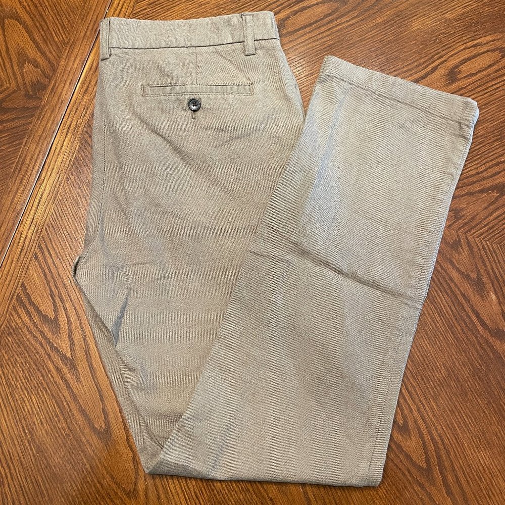 Banana Republic Gavin Lightweight Cotton Dress Pants, Men's 32x34, Brown